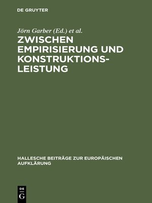 cover image of Zwischen Empirisierung und Konstruktionsleistung